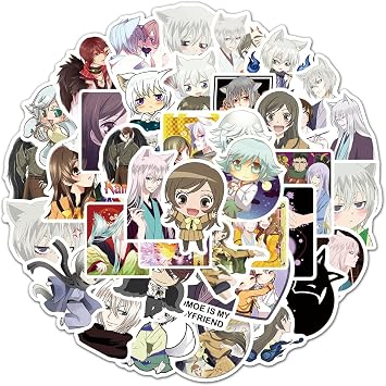 50 Pcs Anime Kamisama Love Stickers for Laptop,Bumper,Skateboard,Water Bottles,Computer,Phone,Anime Sticker Pack for Kids/Teen