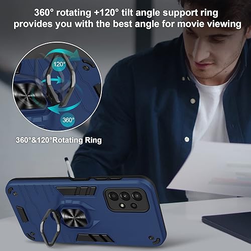 Miniatura 2 de Case Compatible with Samsung Galaxy A13 4G, with Screen Protector Tempered Glass, Shockproof Phone Case with Stand, Heavy Duty Personalised Case