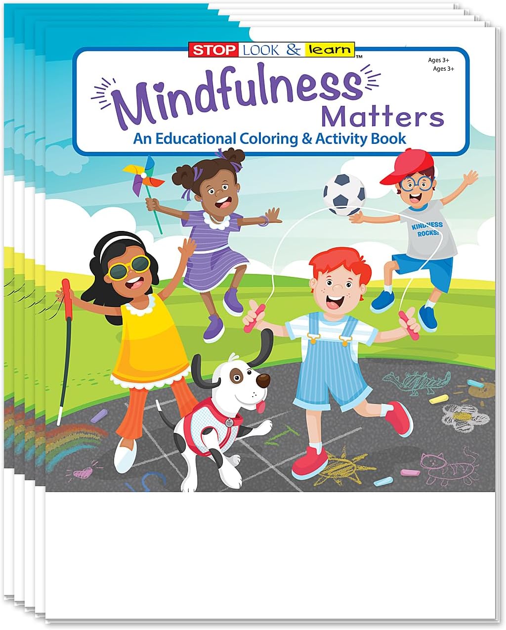 ZOCO – Mindfulness Matters – Coloring Books for Kids (50 Bulk Pack, with Crayons) – SEL Activities, Mental Health Tools, and Positive Affirmations