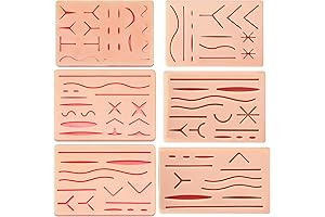 6 PCS SUTURE PRACTICE PAD SUTURE PAD KIT: Confidence Building for Doctors and Nurses