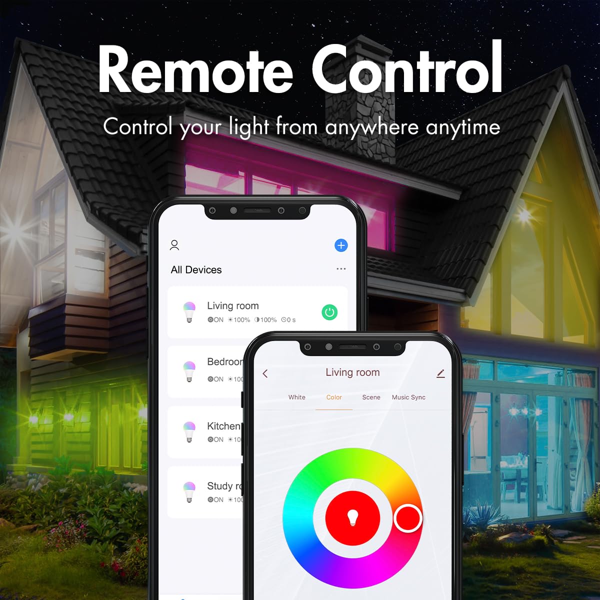 LogiLink SH0118 Spot LED Smart Home Wi-Fi (GU10), compatible Tuya, compatible avec Amazon Alexa et Google Home, blanc