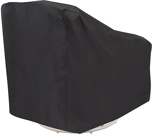 Miniatura 6 de Modern Leisure Black Diamond - Funda para silla giratoria de patio, impermeable, 37.5 pulgadas de largo x 39.25 pulgadas de ancho x 38.5 pulgadas de