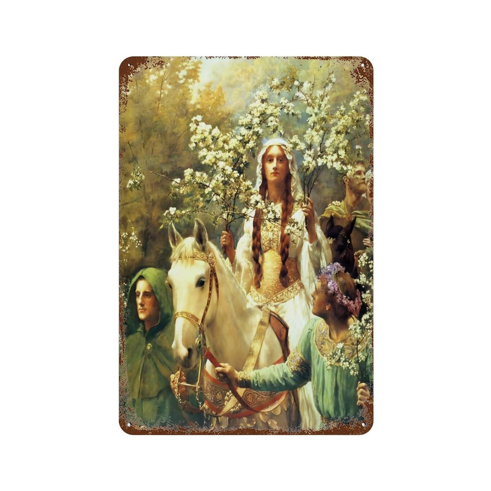 xiaoxiaoshen Artist John Collie (7) Wall Decor Art Metal Tin Poster Modern Home Decor Art Home Bar Shop Decorations Vintage Sign 30x20cm