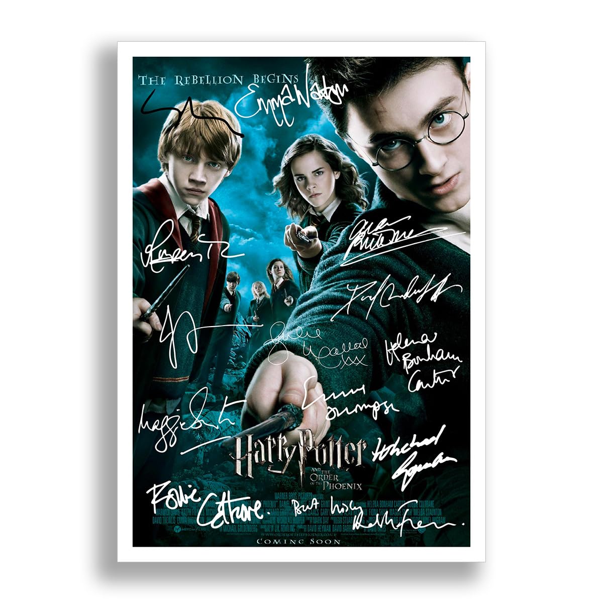 Mounted Gifts Trading Harry Potter All Movie posters cast signed autograph poster photo print photograph artwork wall art picture Film ((A3 Poster) Harry Potter and the Order of the Phoenix)