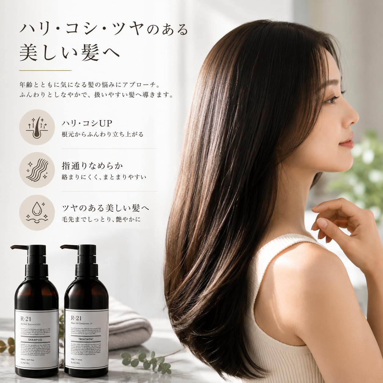 Amazon | サンコール R-21 シャンプー 490mL + トリートメント 490g