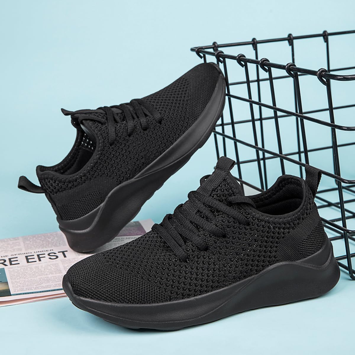 XKOWUO Men's Running Walking Shoes Sneakers Tennis Fitness Athletic Shoes Non Slip On Sports Casual Workout Shoe Lightweight Comfortable Gym Fashion Breathable Mesh Trainer - Image 5