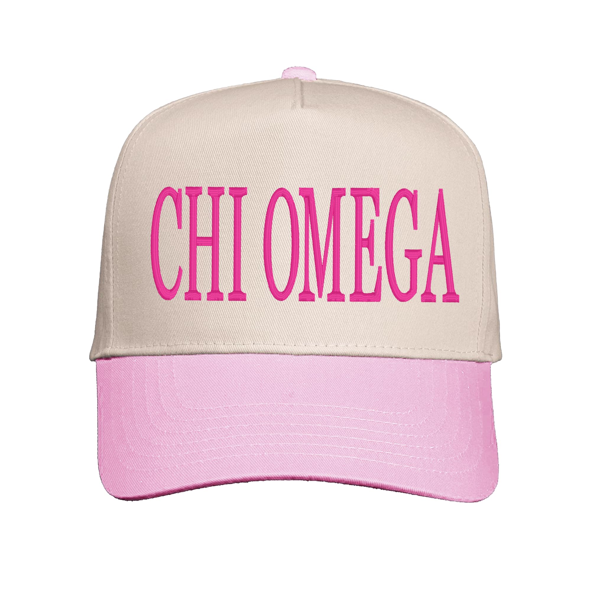 Embroidered Two-Toned Vintage Sorority Hat