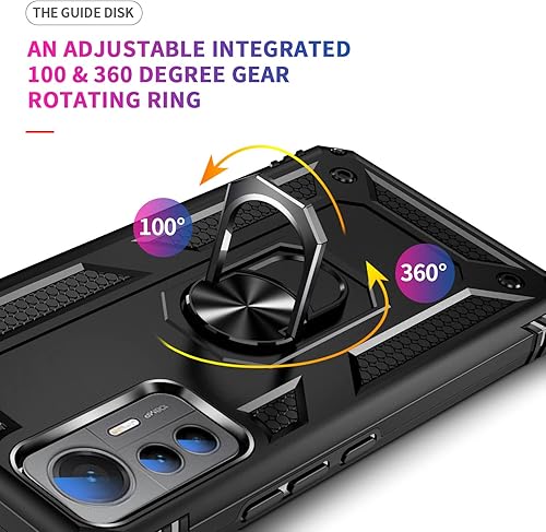 Miniatura 6 de Funda para Xiaomi 12 Lite 5G, Xiaomi 12 Lite Funda para teléfono delgada Protección militar a prueba de golpes Armor Defender Funda protectora para