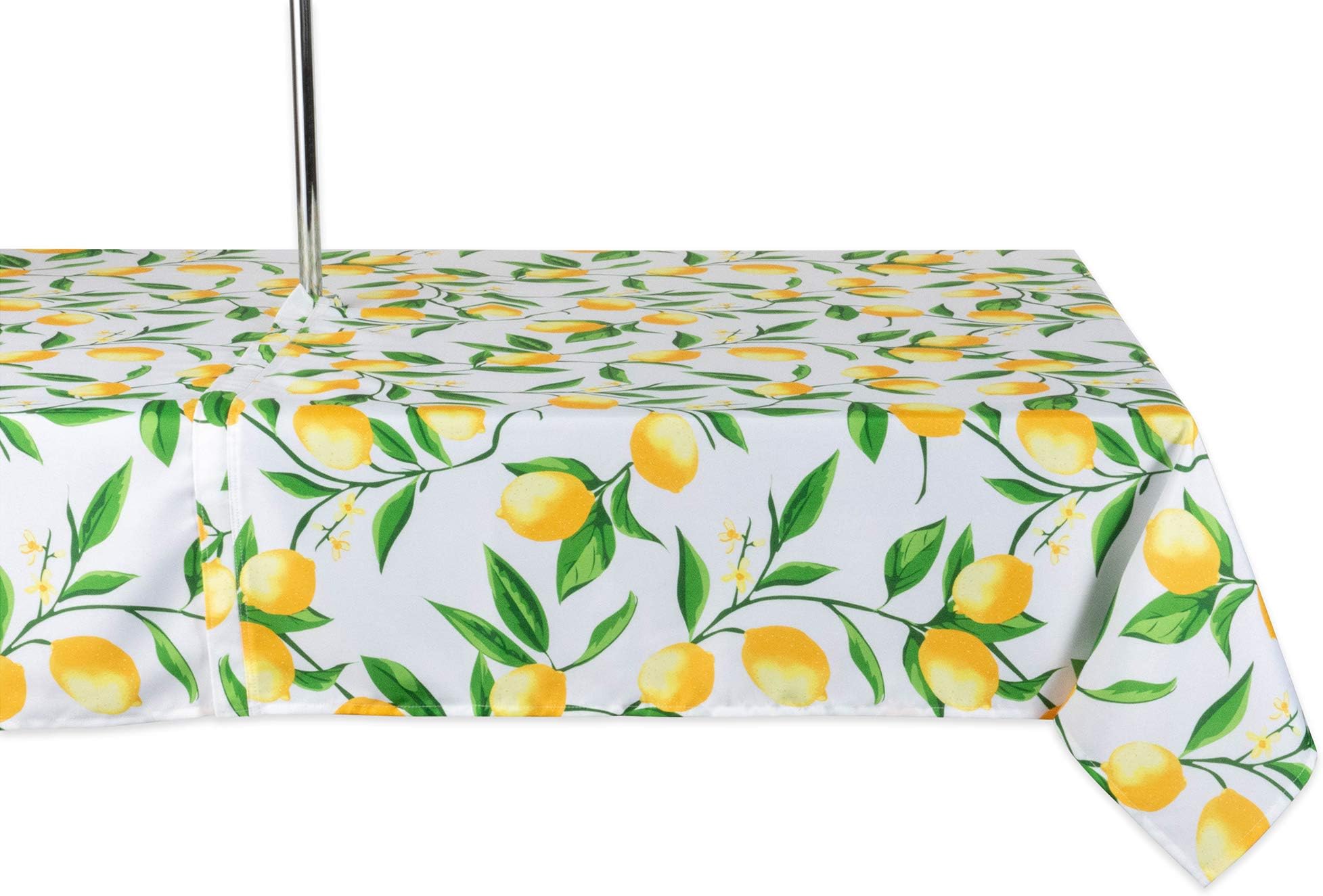 Lemon Bliss Outdoor Tabletop, Collection Stain Resistant & Waterproof, 60x120 w/Zipper