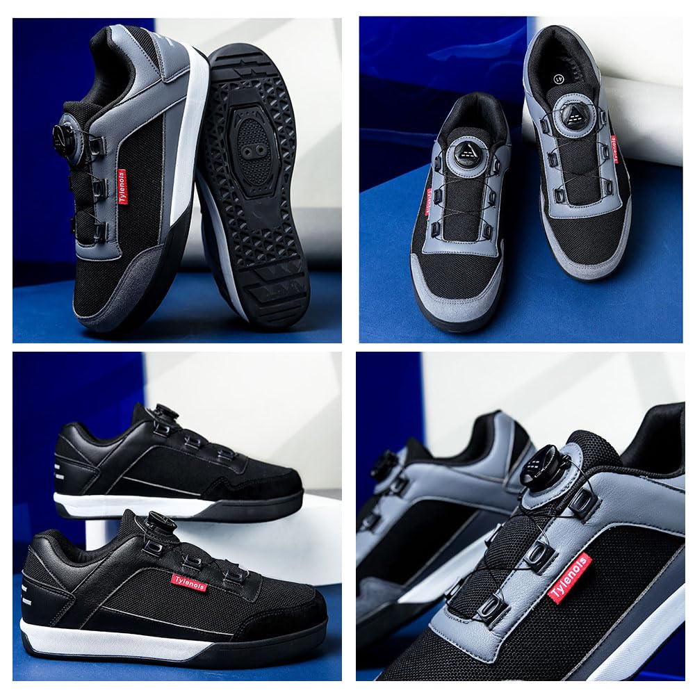 Hixingo Scarpe da Ciclismo Uomo Strada,Scarpe da Mountain Bike per Bici da Strada,Scarpe MTB Donna Road SPD Scarpe da Ciclismo da Bici Spin -S001