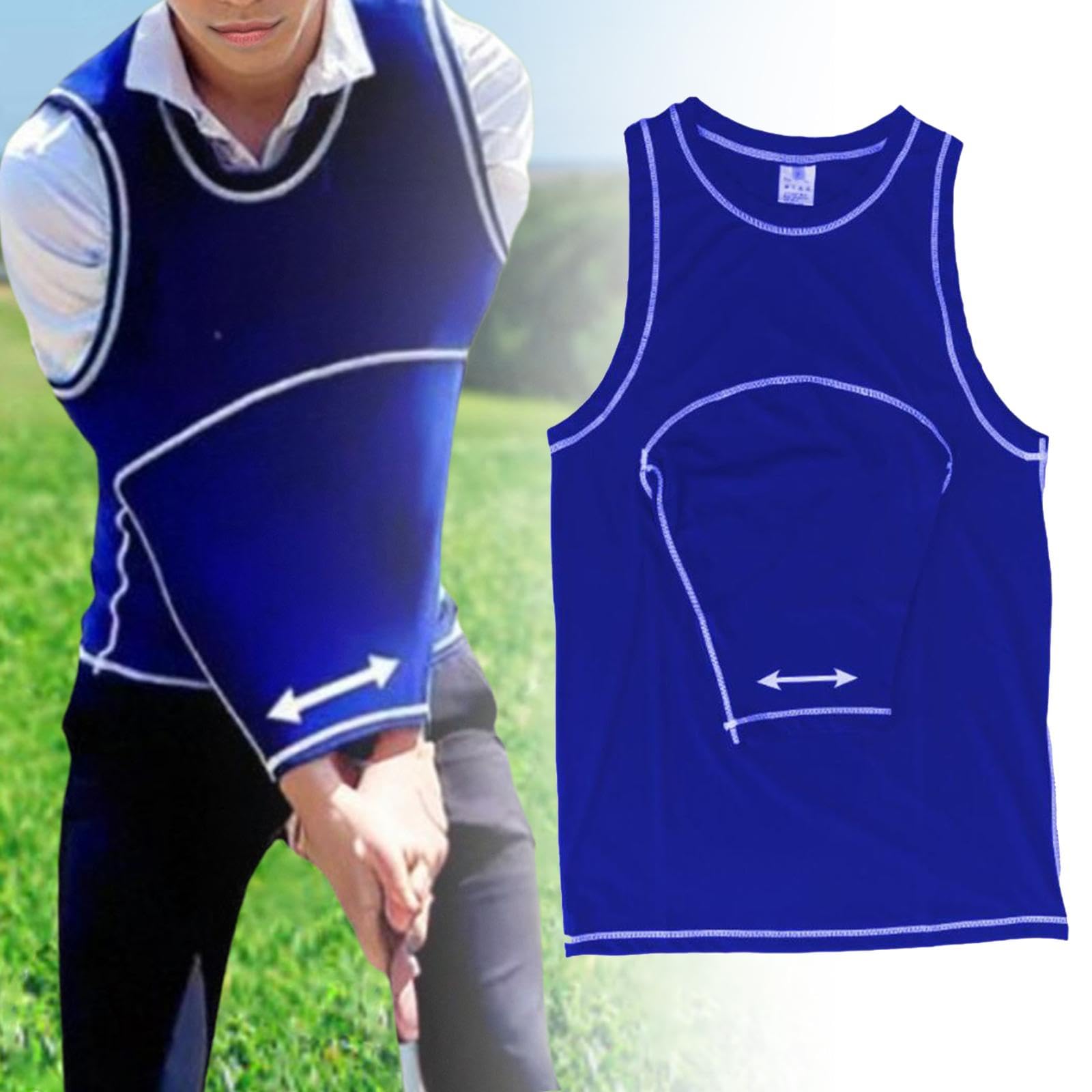 Homyl Ayuda para El Entrenamiento del Swing de Golf, Varilla de Ajuste Ligera para Golfistas, Fuerza del Swing Corporal, Chaleco de Swing para Hom