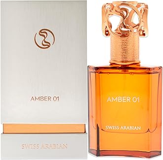 Amber 01 - Luxury Products From Dubai - Long Lasting, Addictive Personal EDP Spray Fragrance - Seductive Signature Aroma - 1.7 Oz