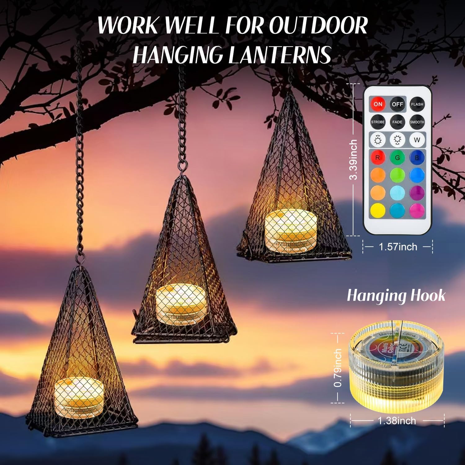 36 Luces LED Sumergibles, Color , Impermeables, Sin Llama, Velas De Té, Funciona Con Pilas Bajo El Agua, Festival De Temporada