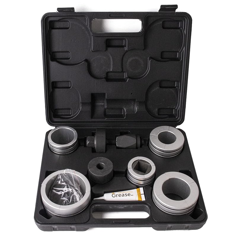 Kit de Expansor de Tubo de Escape Fumrtcy de 4,1 a 10,8 cm com 8 Peças e Estojo 2140A