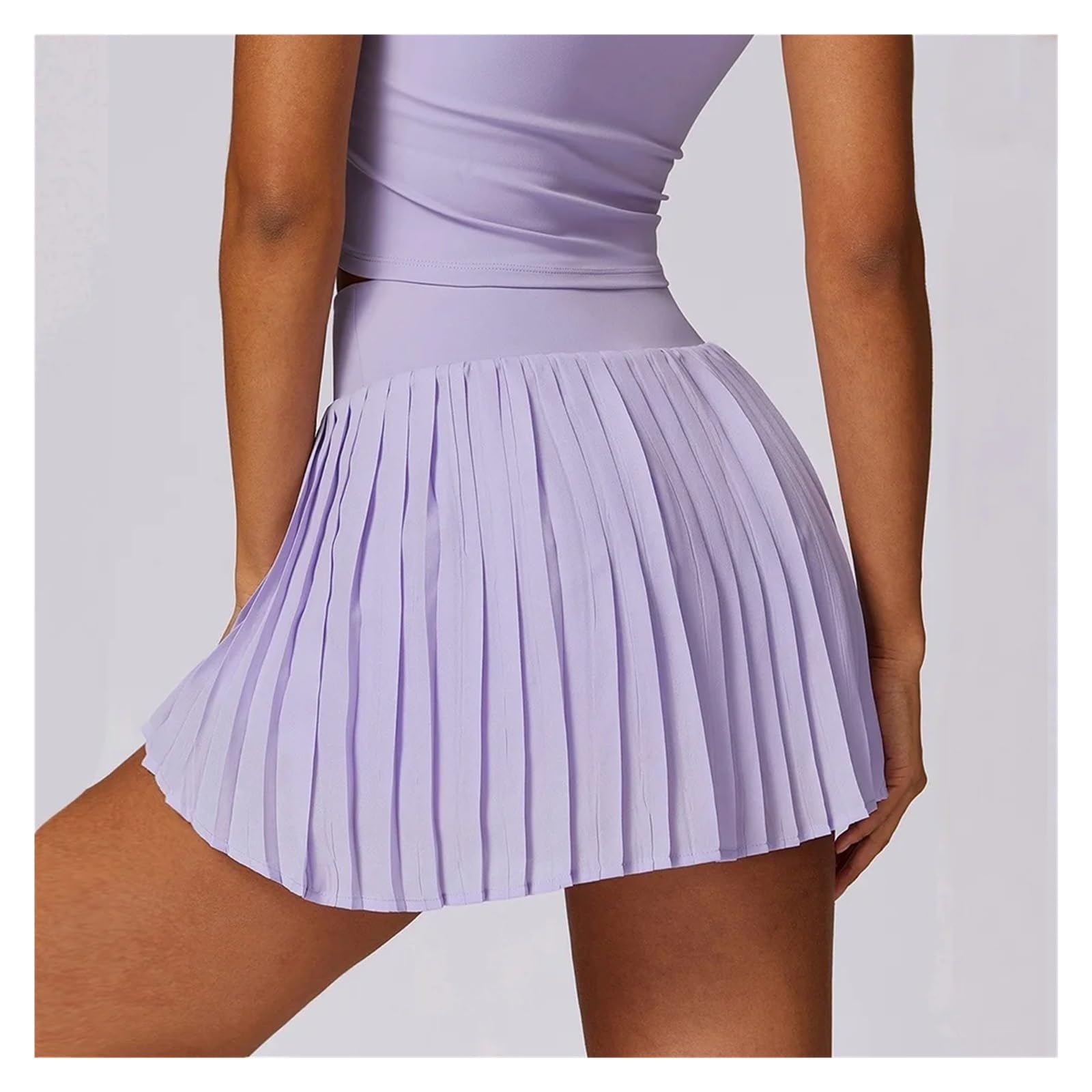 Tennisrock Damen Plissee Sport Röcke Tanzen Golf Rock for Frauen Gym Workout Fitness Shorts Hohe Taille Lauf Skort