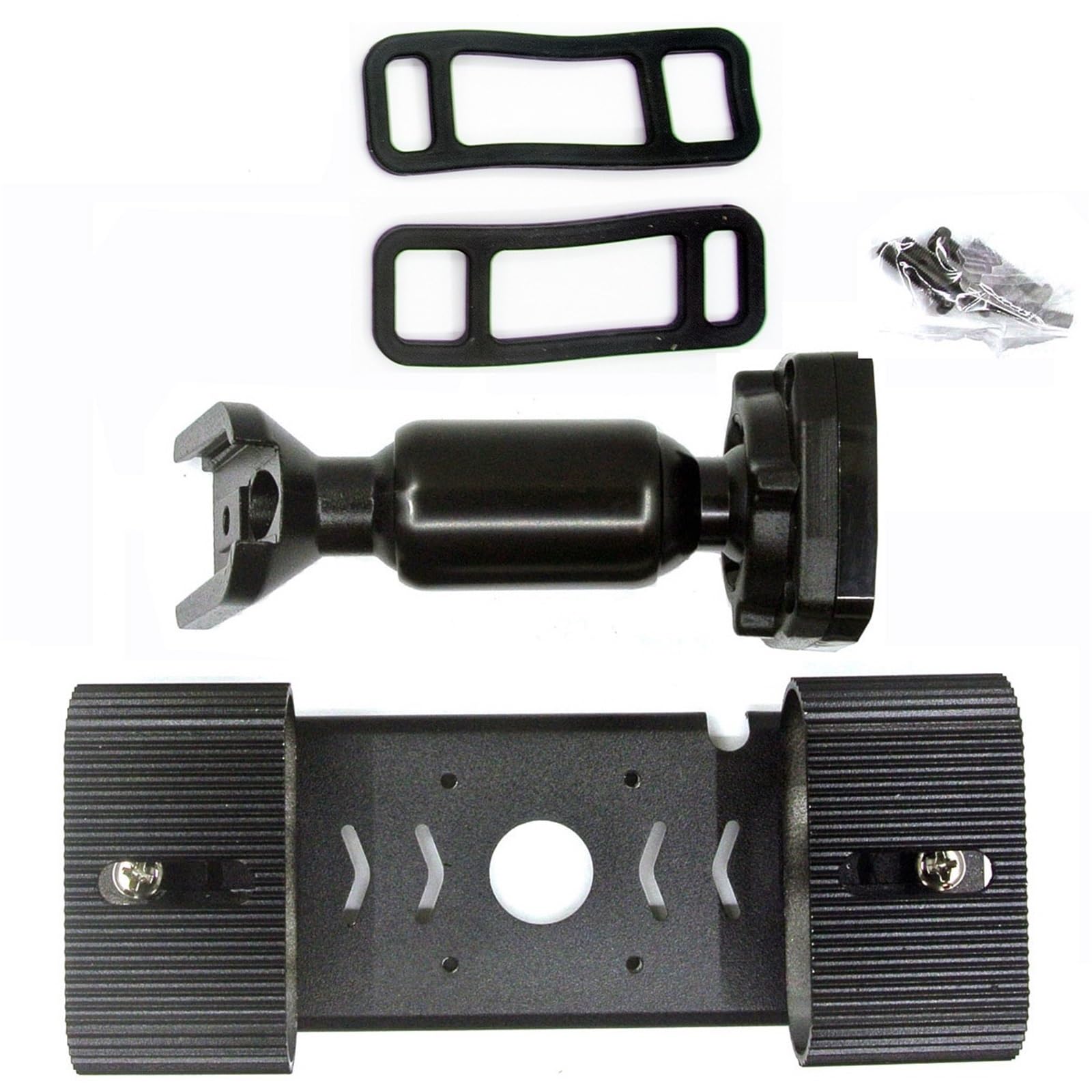 JKELPV Car Radio Frame Kit Car Rear View Mirror Mounted Dash Cams Bracket With Universal Backplate Instead Of Strap Radio adapter(With Bracket)