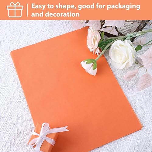 Miniatura 5 de Koogel 330 hojas de papel de seda naranja a granel, papel de seda de 14 x 10 pulgadas para Halloween, boda, cumpleaños, manualidades, proyectos de