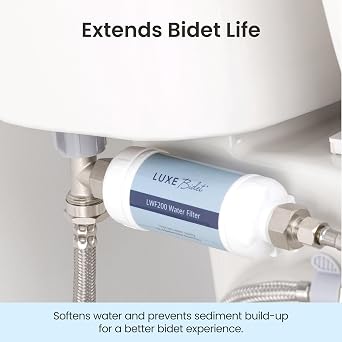 LUXE Bidet 4-in-1 Filtration Water Filter, 3/8 x 3/8