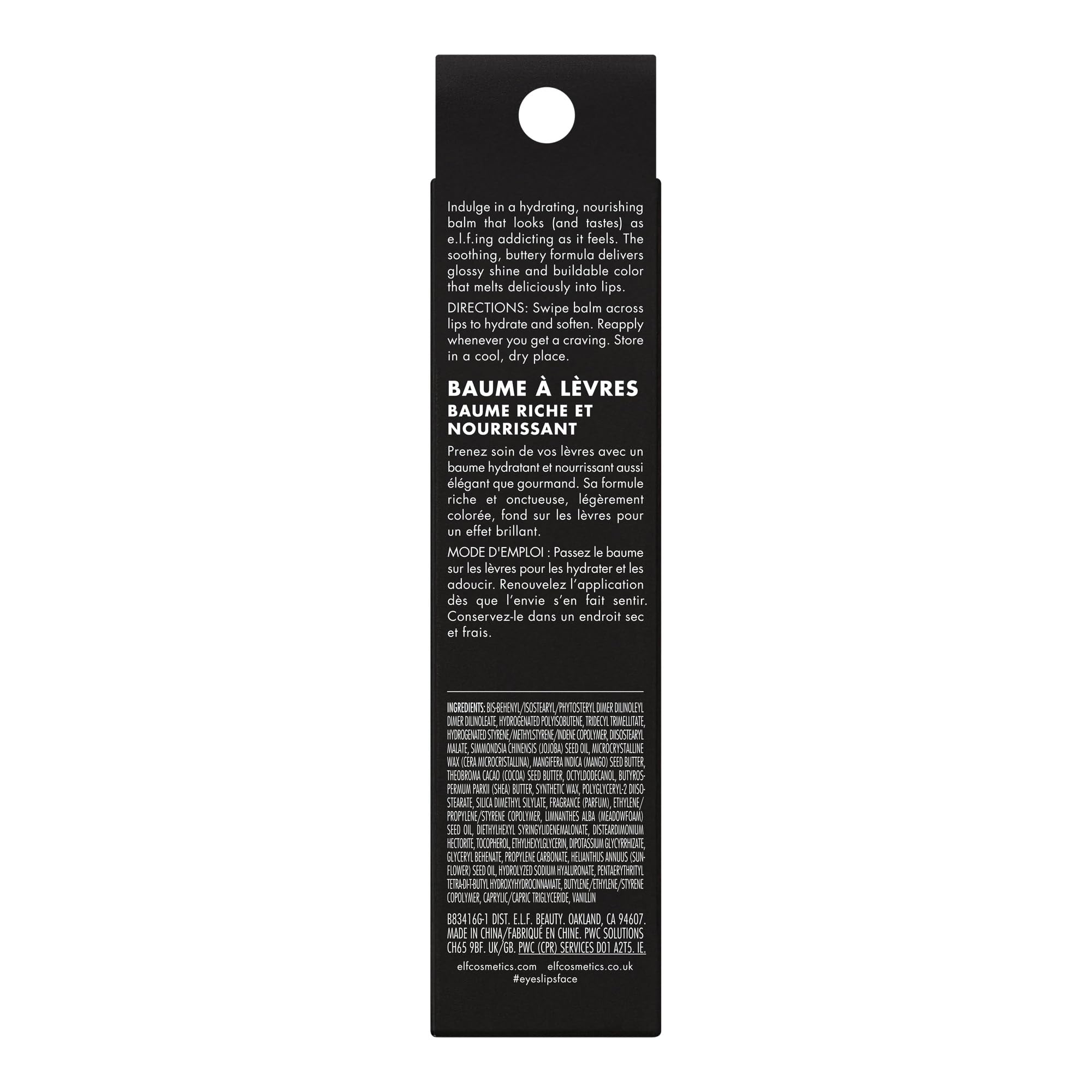 e.l.f. Glow Reviver Melting Lip Balm, balsamo labbra idratante colorato con finish lucido per labbra morbide ed elastiche, prodotto vegano e non testato sugli animali, Vanilla Soft Serve