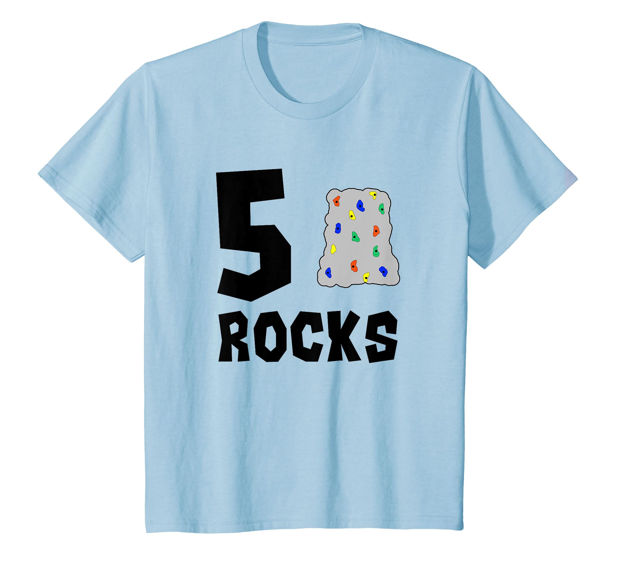 Kids 5 Year Old Rock Climbing Birthday Party 5th Birthday Shirt