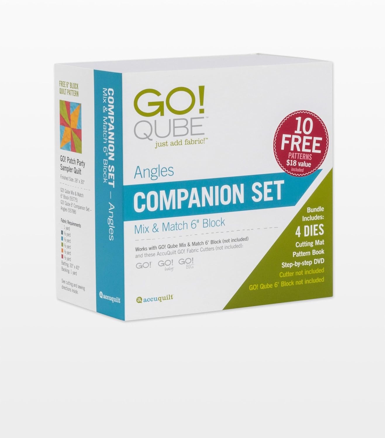 Accuquilt GO! Qube 55788 6 inch Companion Set - Angles