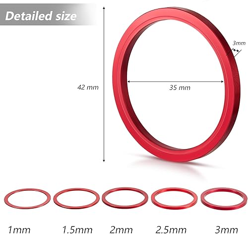 Miniatura 3 de Frienda 10 piezas de bicicleta Cassette espaciador bicicleta soporte inferior espaciador 7 8 9 10 11 velocidad Cassette arandela de aleación de