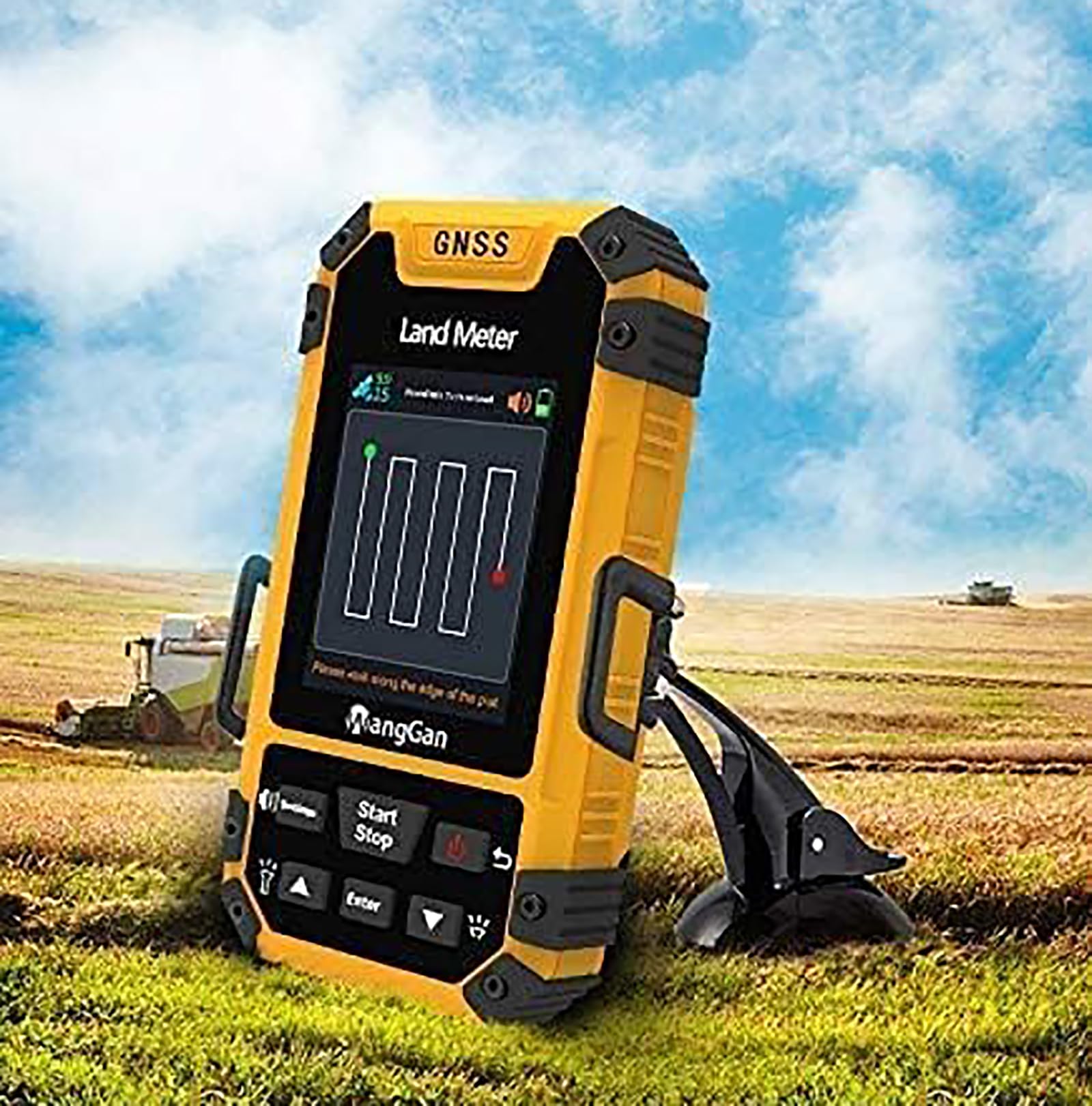 Sprzęt do geodezji, ręczny miernik lądowy GPS, profesjonalne narzędzie do mierzenia odbiornika GNSS z kolorowym ekranem 2,8 cala do pomiaru odległości nachylenia/obszaru