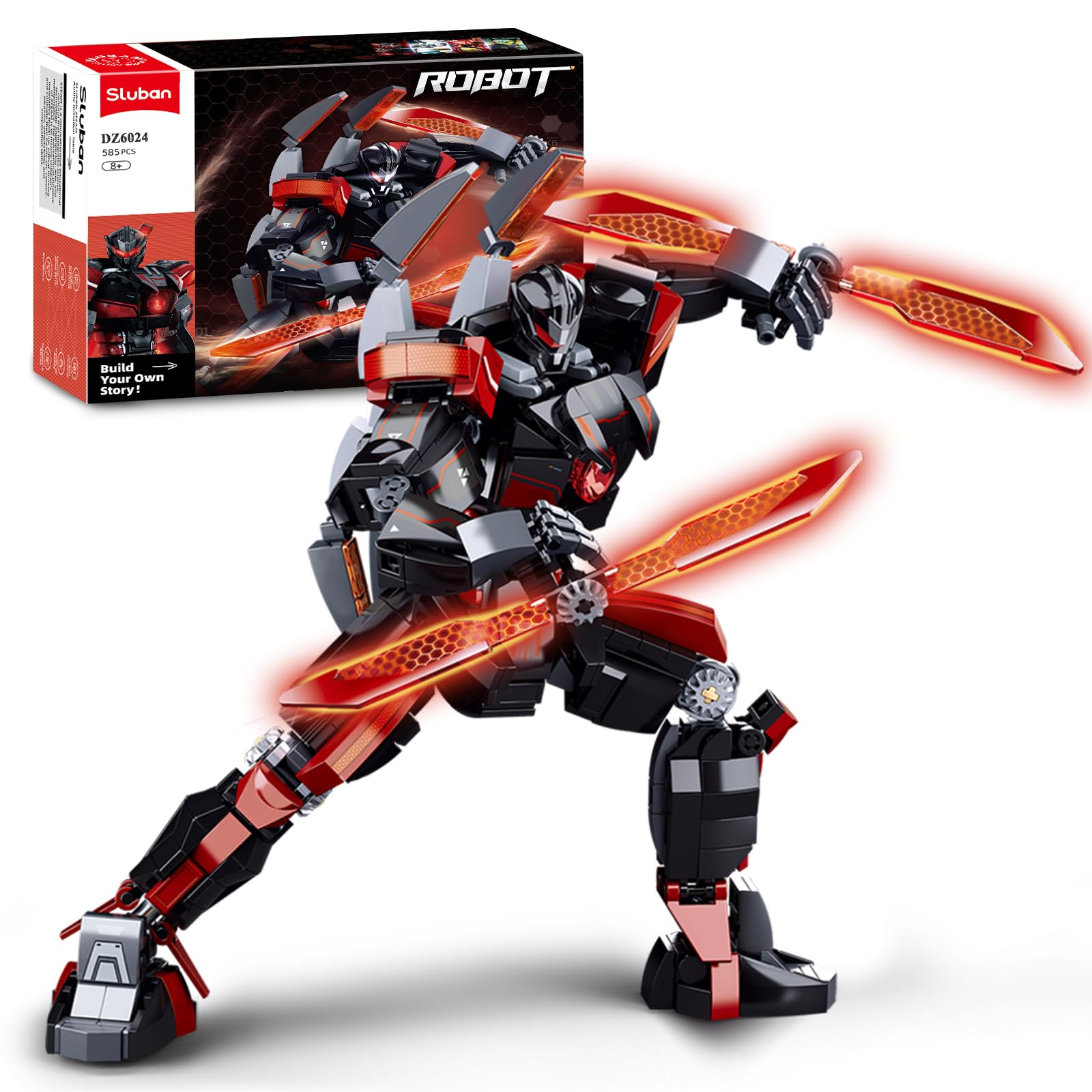 Amazon.com: Sluban Mech Building Set, Samurai Building Toy for