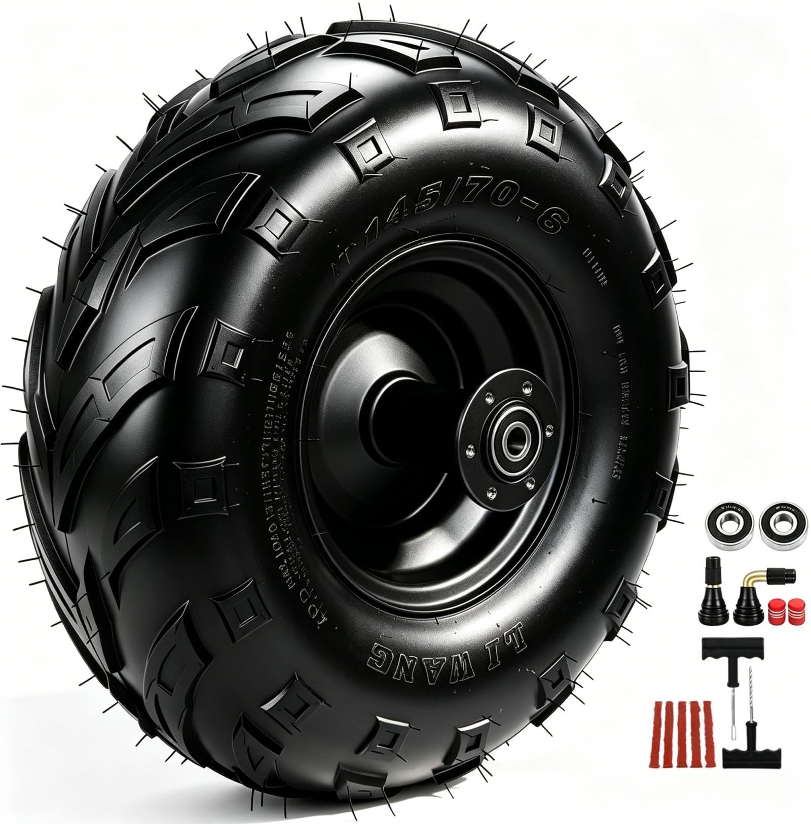 145/70-6 Tires and Mini Bike Wheels Rims Kit for CT100U GMB100 DB30
