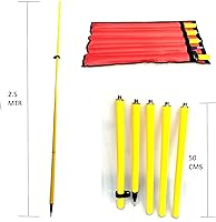 Vista 2 de Encuesta Prisma poste 2,5 M Longitud GPS poste aluminio 5 sección desmontable GPS Rod GNSS RTK Topografía