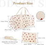 2PCS Sac de gym mignon pour les filles, Sac à bandoulière Corduroy avec poche humide & Sac à chaussures et articles, sac à bandoulière pour les voyages, les sports, la condition physique & Exercice