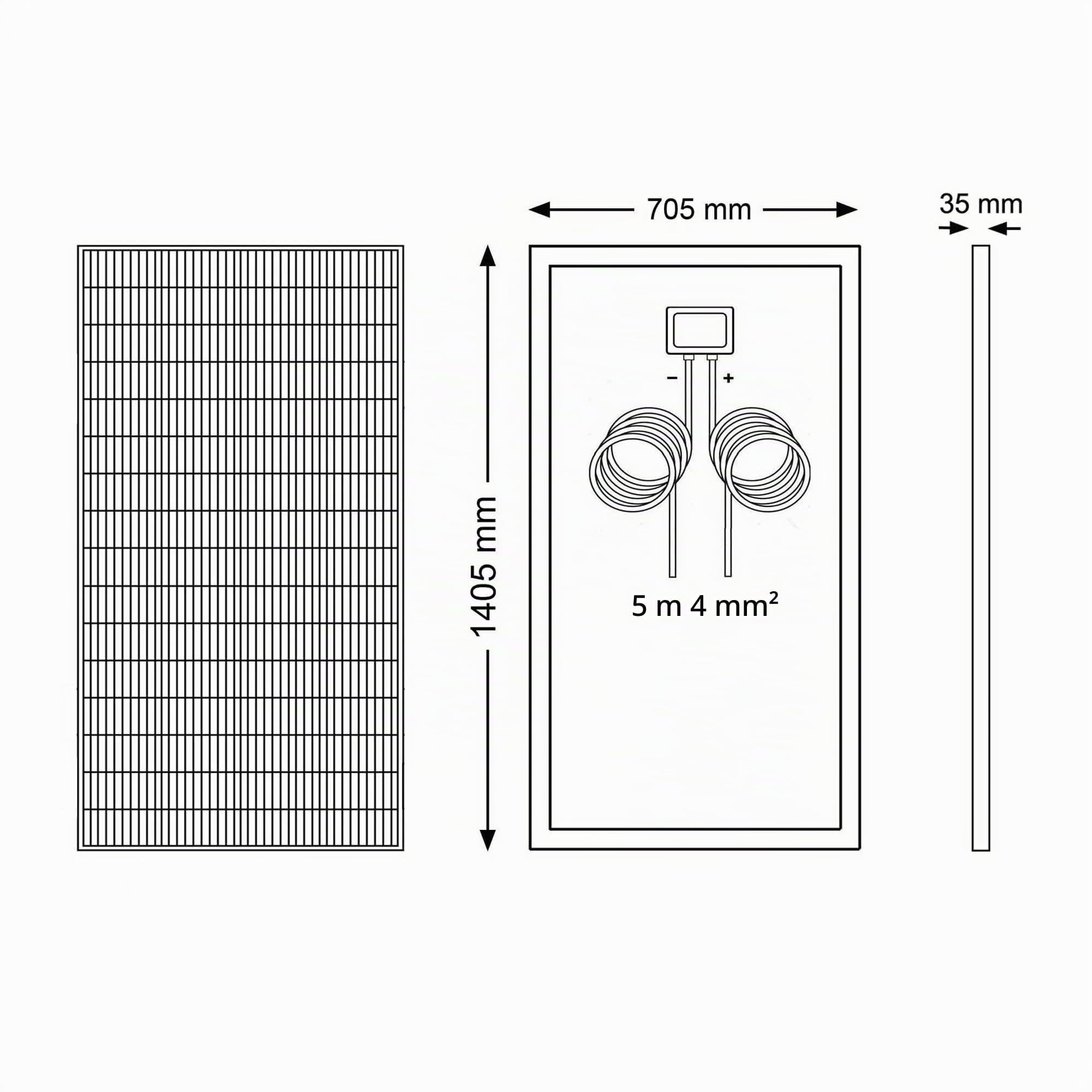 Kit 200W PRO con regulador MPPT 12V panel solar Tamaño Compacto células PERC de alta eficiencia para caravanas autocaravanas