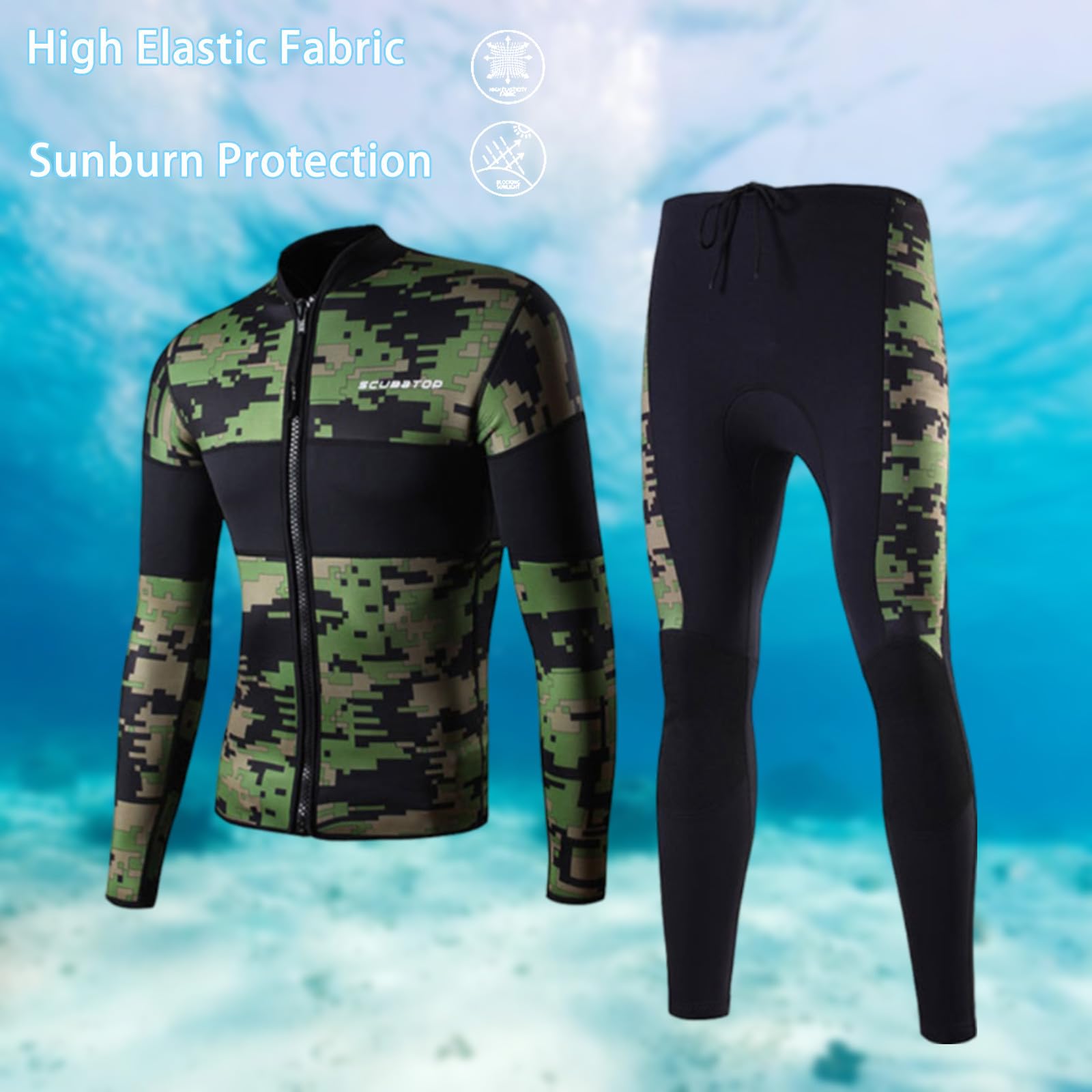 Neoprenanzug Tauchanzüge Thermoschutzanzug Hoch Dehnbar Nassanzug Cr Neopren Surfen Wetsuit Taucheranzug Tauchen Ultra Stretch Wasserabweisend Herren