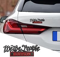 Vista 12 de ASUBHA Calcomanía Deportiva de Metal 3D para Coche, Calcomanías de Emblema e Insignia para Guardabarros Lateral y Maletero Trasero del Coche