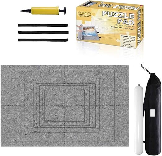 Jigsaw Puzzle Mat Roll Up 3000 Pieces Large Puzzles Saver Board for Adults Kids, Storage and