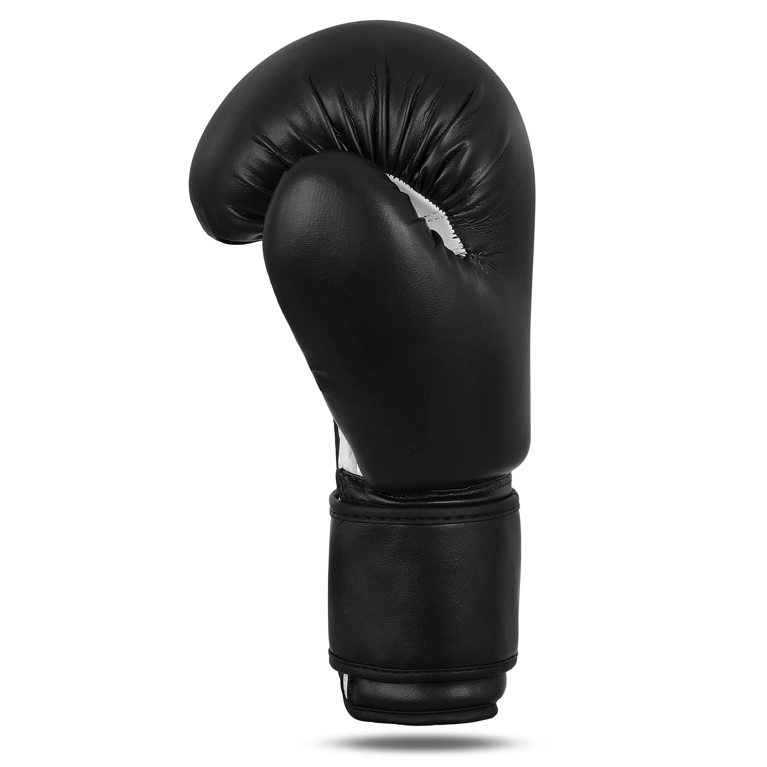 Boxhandschuhe, schwarz/weiß, Leder, TOP-Modell