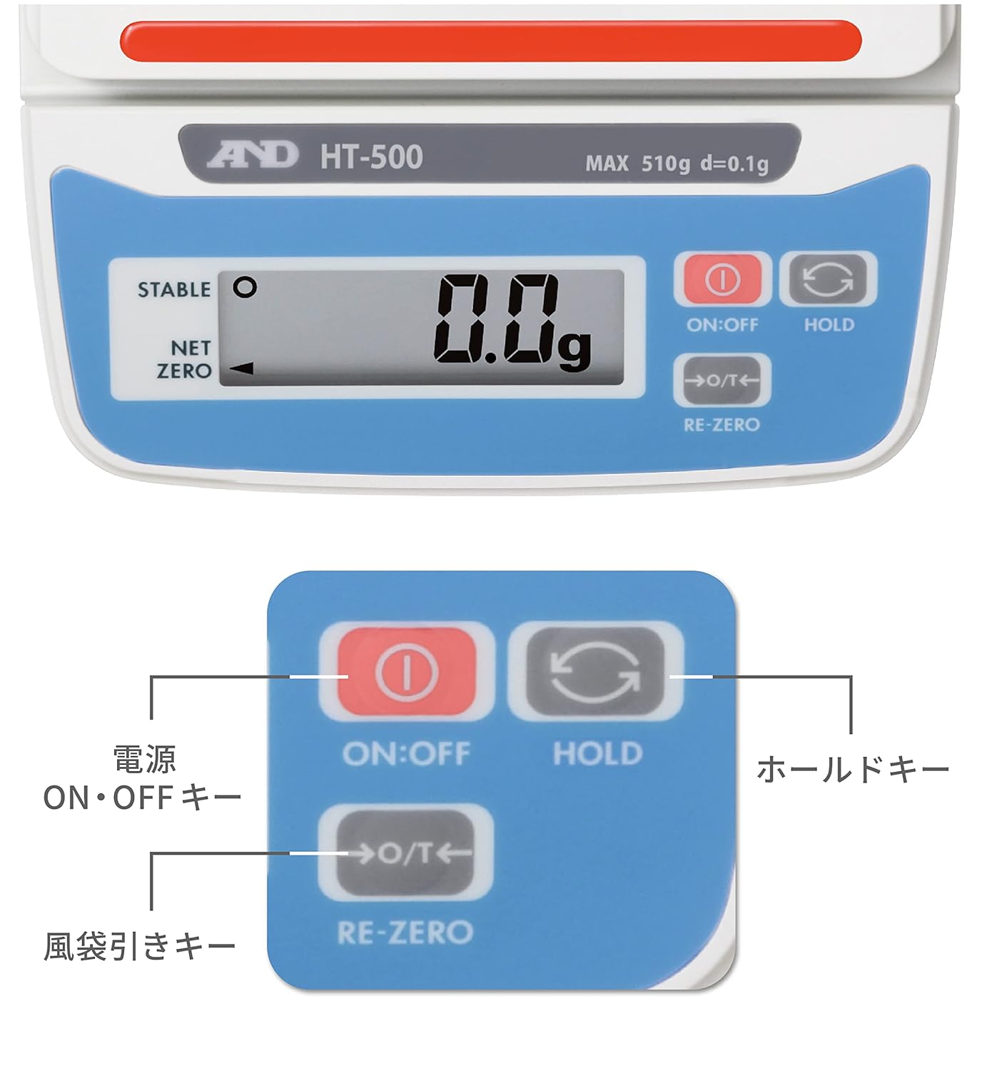 A & D digital scales HT-500