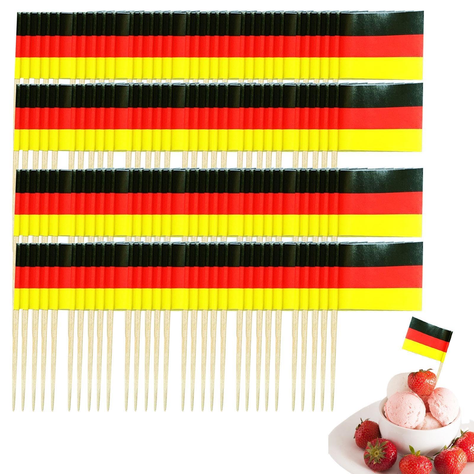 Stidsds Bandierine Per Stuzzicadenti Per Cupcake, Colore Giallo, Decorazioni Per Dolci Fai Da Te