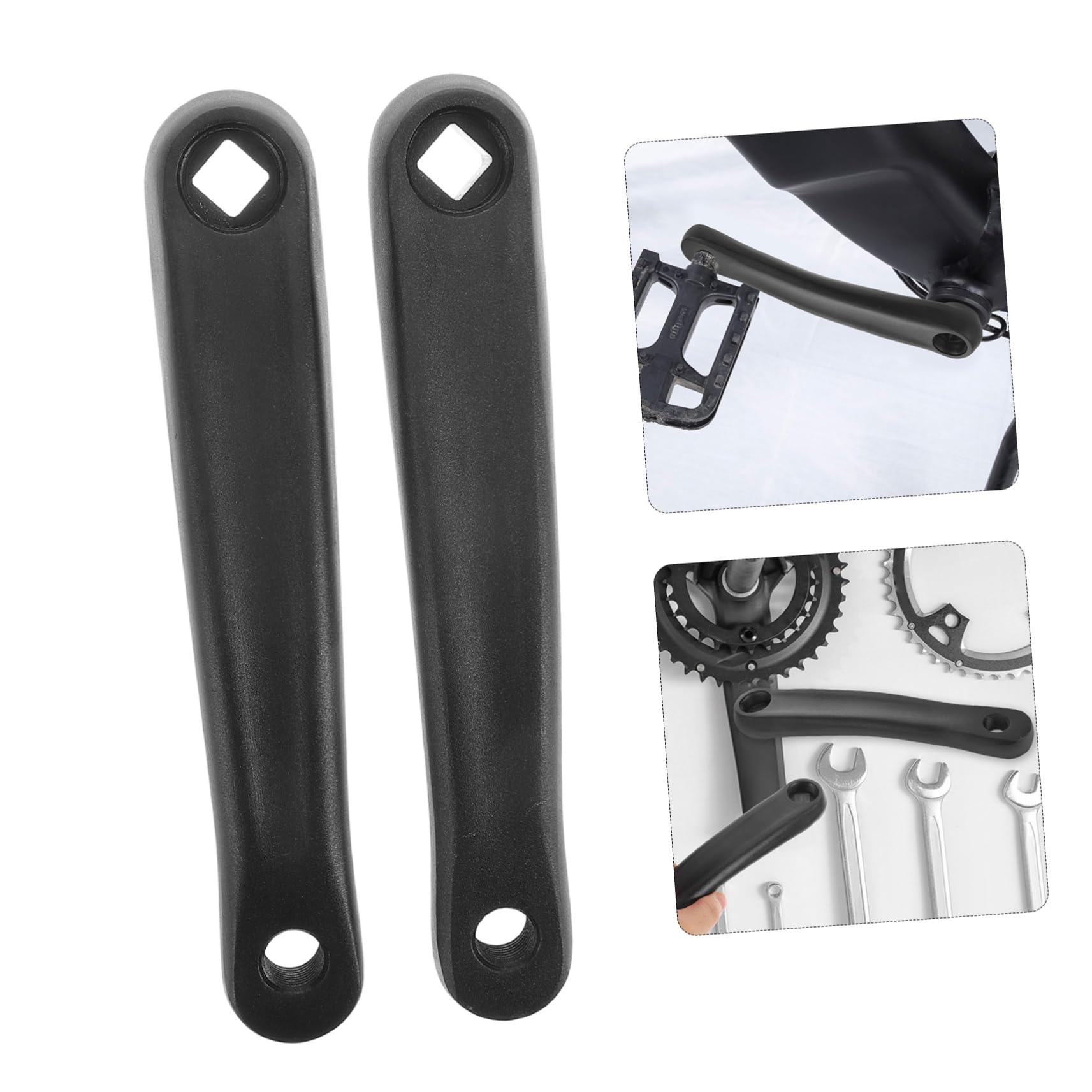 Abaodam 2pezzi Pedivelle Bici Metallo Braccio Pedivella Sostituzione Bicicletta Mountain Bike Elettrica Strada Cuscinetti Guarnitura