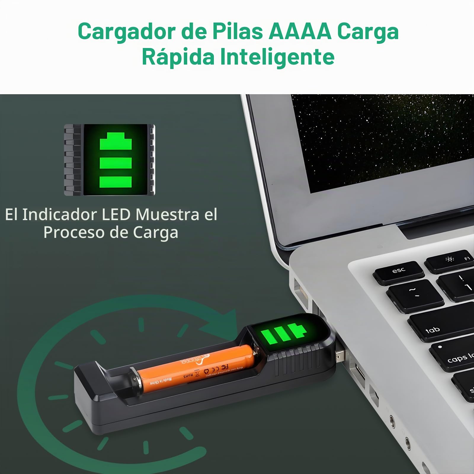Pilas AAAA, Pickle Power 2 X 500mAh NI-MH AAAA Batería Recargables para Surface Pen/Pantalla táctil Pen/Google pixebook Pen/Cepillo de Dientes/Ratones y Cargador USB para batería AA AAA AAAA