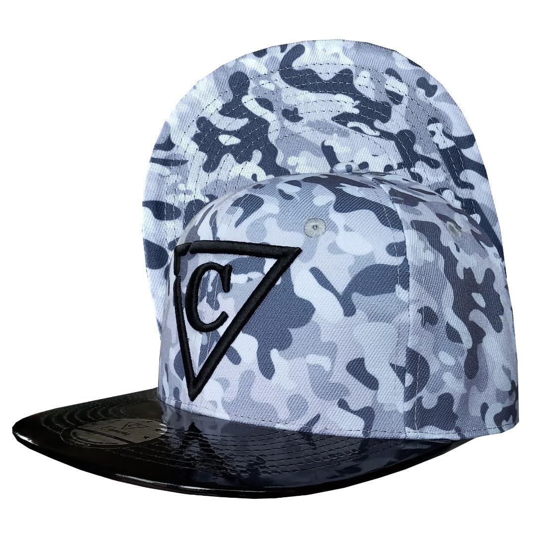 Capiche [99+ VARIATIONS] Snapback Cap New Collection Special Series Dark Grey, [CAMO] - Grey Camo, One size