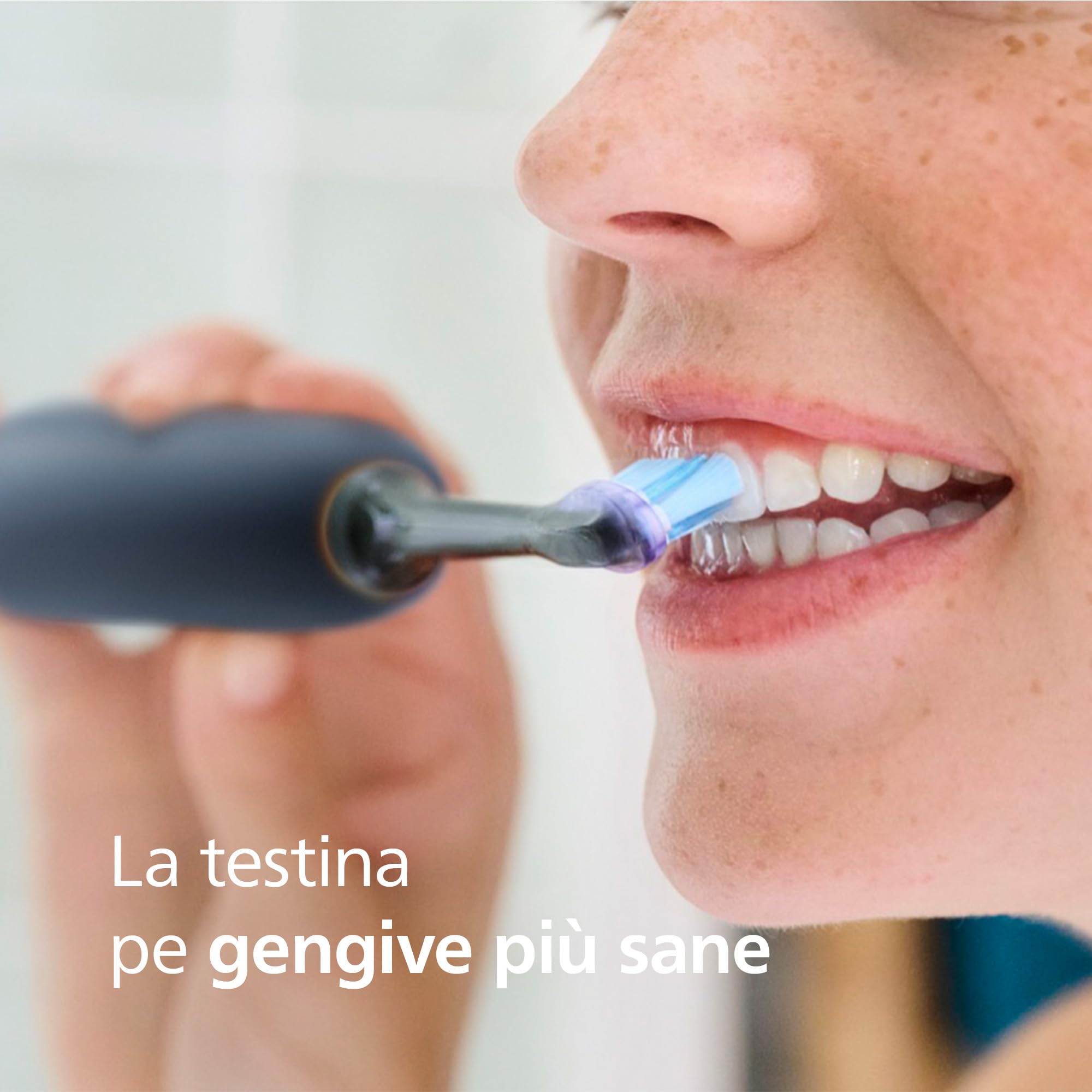 Philips Sonicare G3 Premium Gum Care, testine di ricambio originali, nero, confezione da 6, HX9056/88, Nuovo, 6 Testine