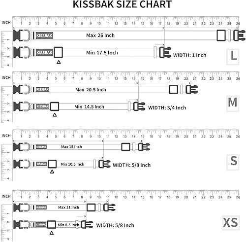 Miniatura 4 de KISSBAK Collar de perro para perros medianos  Diseño especial lindo collar de mascota suave ajustable floral elegante collar para perras hembra