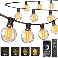 Catena Luminosa Esterno 30M, Controllo APP Luci da Esterno Giardino con G40 LED