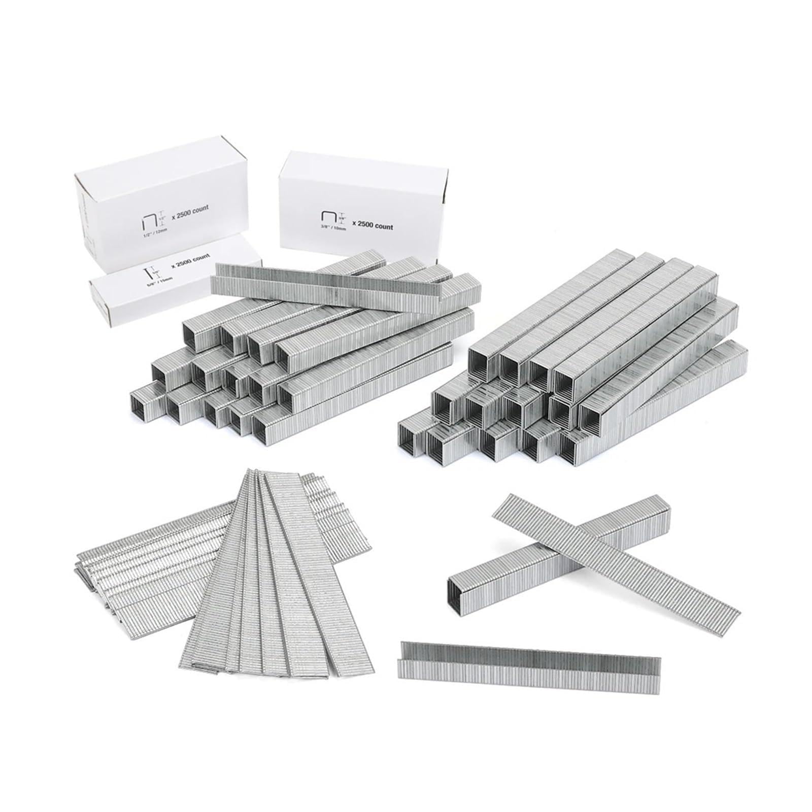 Pistola de clavos, Grapadora de alta resistencia 6 en 1 3, V, recargable, inalámbrica, for renovaciones decoración del hogar, tapicería y(7500 PCS Staples)
