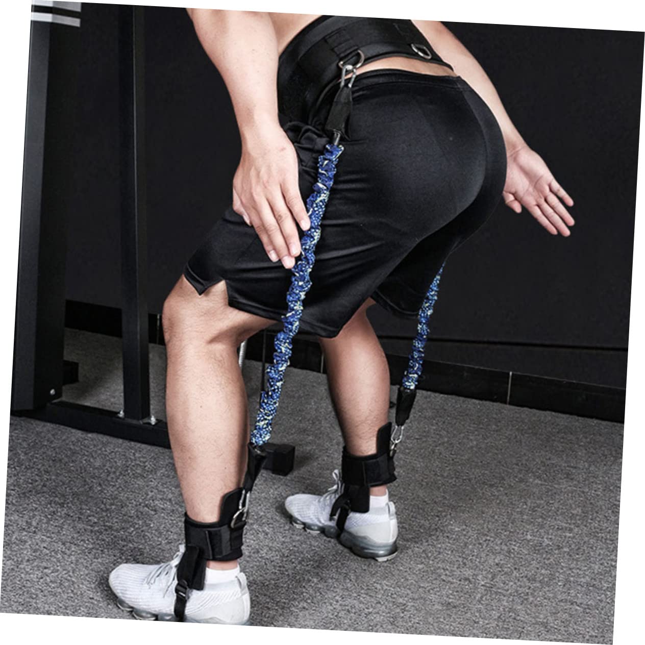 SUPVOX Bandas de Resistencia para Piernas y Tobillos Kit de Entrenamiento Fitness Multifunción Banda Elástica Duradera para Mejorar y Agilidad Deportes Baloncesto y Fútbol