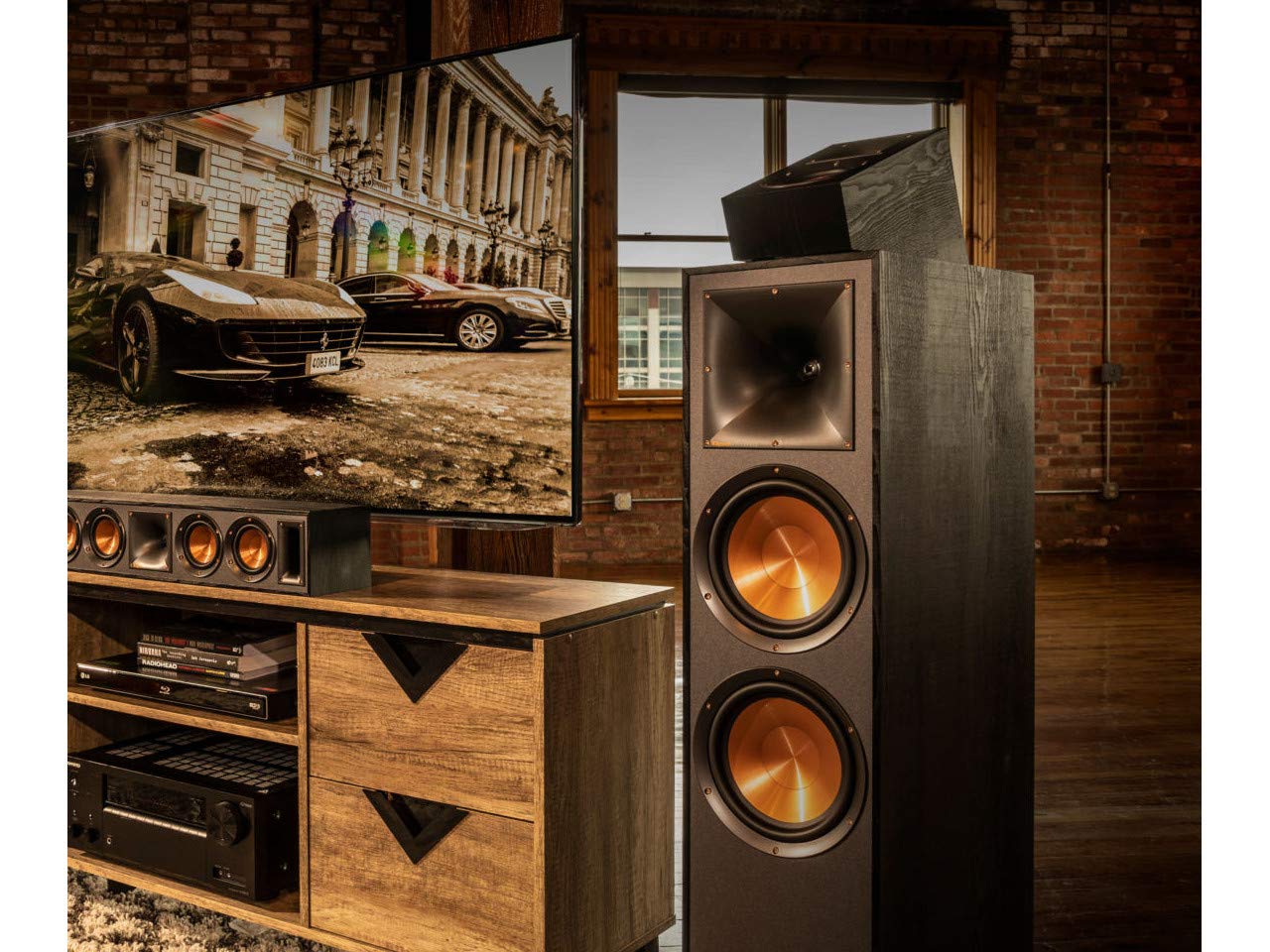 Klipsch R-620F - Altoparlante da terra, colore: Nero