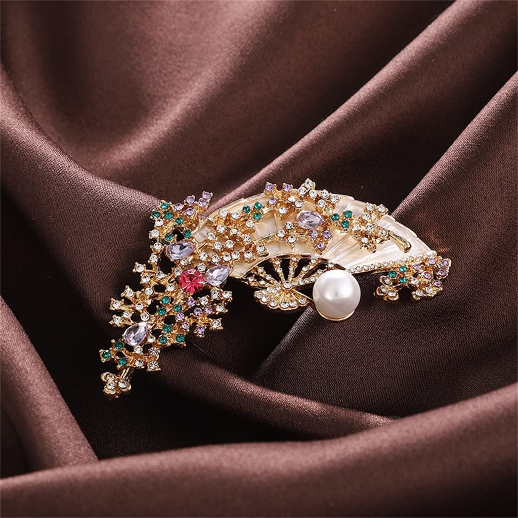 Fan Fan Fan Salif National Wind Solding Plum Fan Fan Flower Brooch Akcesoria Akcesoria National Wind Akcesoria