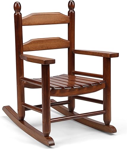 GnL Recsports Balancín de madera para niños, perfecto para interiores o exteriores, todo tipo de clima, para jardín, césped, balcón, patio trasero y