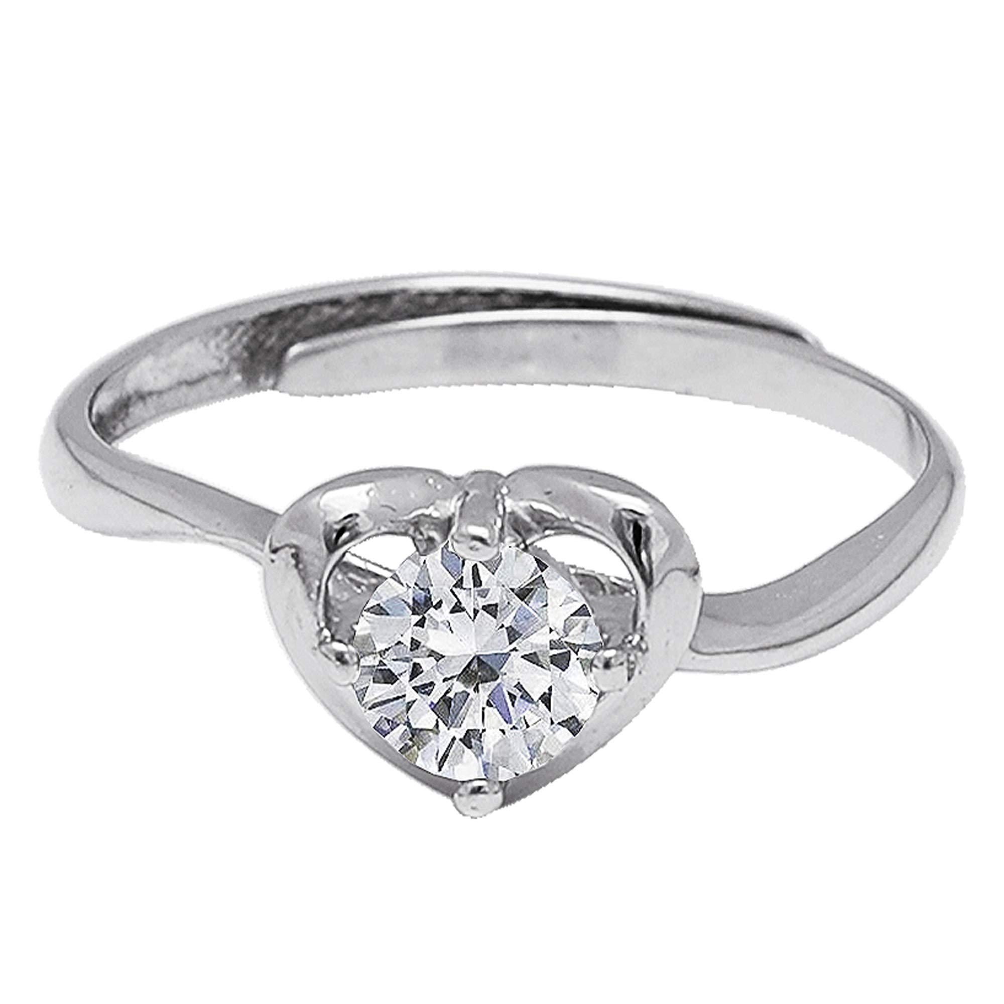 GIVA 925 Silver Zircon Embrace Heart Ring, Adjustable | Gifts for Girlfriend, Gifts for Women and Girls | With Certificate of Authenticity and 925 Stamp | 6 Month Warranty* (B08Z3DGQ36) Amazon Price History, Amazon Price Tracker